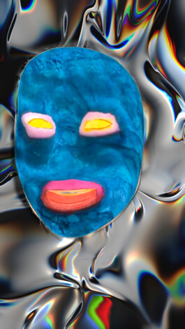 video sculpture glitched filters | fluid masks (red green blue) ©Yvon Chabrowski 